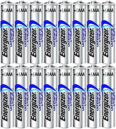 16 AAA 1.5V Energizer Ultimate Lithium FR03 Fresh Batteries