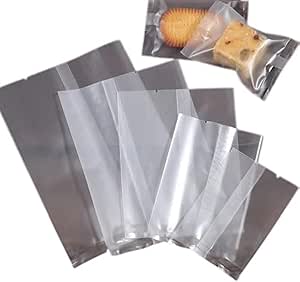 Matte Cookie Bags, 100 Pcs Frosted Cookie Bags, Heat Seal Cellophane Bags and not Self Adhesive Clear Cookie Bags,Food Bag,Favors, Products (Matte 4.3x5.9'')