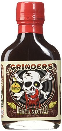 Grinders Death Nectar - Extremely Hot - Ghost Pepper Hot Sauce 3.5 oz