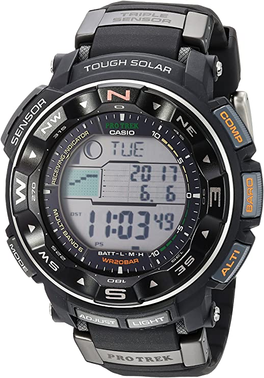 Casio Men's Pro Trek PRW2500R Tough Solar Digital Sport Watch