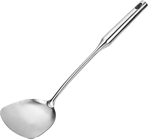 Betan Wok Spatula Stainless Steel Wide Spatula Turner for Cooking, 14.6 Inches