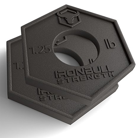 Olympic Fractional Plates 1.25 lb (Pair) - Set of 2 x 1.25 Pound Weight Plates, For Olympic Bars - Micro Loading 2.5 Pound