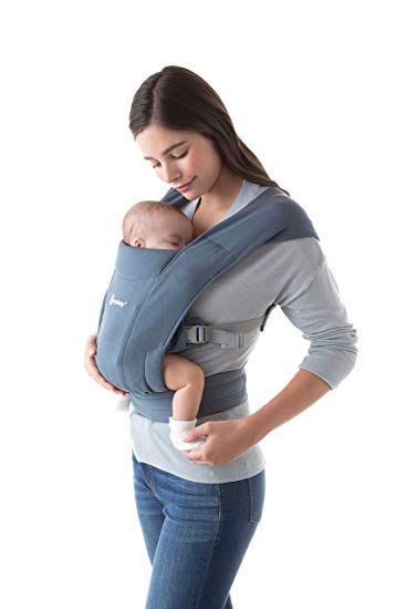 Ergobaby Embrace Baby Carrier, Infant Carrier for Newborns 7-25 Pounds, Oxford Blue