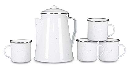 Stansport Enamel Percolator Mugs