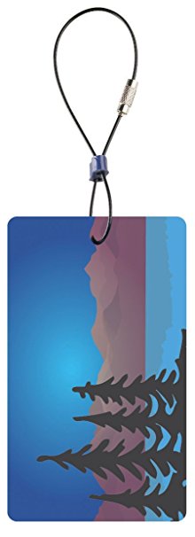 Lewis N Clark Travel Green Trees Luggage Tag