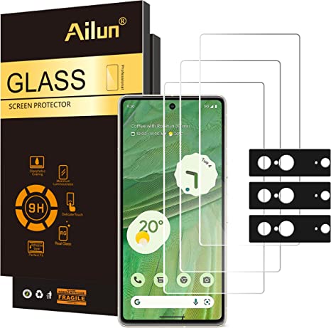 Ailun Screen Protector for Google Pixel 7 3Pack   3Pack Camera Lens Protector Tempered Glass Ultra Clear Anti-Scratch Case Friendly [Not for Pixel 7 Pro]