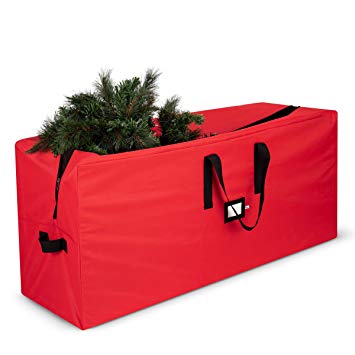 Premium Christmas Tree Storage Bag - Fits Up to 7 ft Tall Artificial Disassembled Trees, Durable Handles & Sleek Dual Zipper - Holiday Xmas Bag Made of Tear Proof 600D Oxford - 5 Year Warranty,