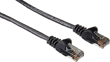 Belkin 30-Feet RJ45 Cat6 Snagless Patch Network Cable, Black (A3L980-30-BLK-S)