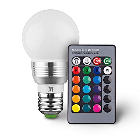 KOBRA Retro LED Color Changing Light Bulb with Remote Control- 16 Different Color Choices Smooth, Flash or Strobe Mode- Premium Quality & Energy Saving Lamps- Great For Decoration Parties & More
