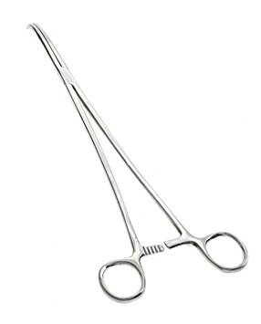 SE 616FC 16-Inch Self-Locking Curved Forceps