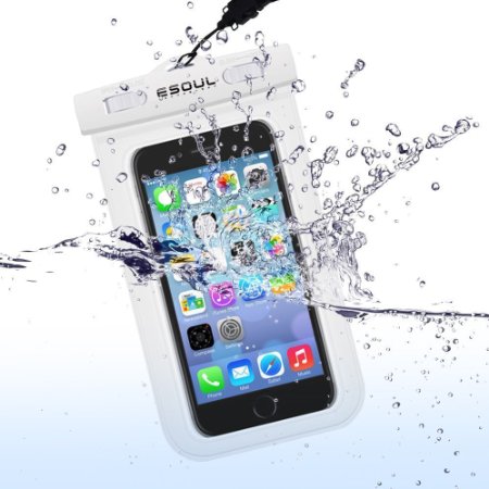 Waterproof Phone Case for Apple iPhone 6s and 6 Plus,SE,Samsung Galaxy S6 Edge. Dry Pouch/ Bag for Outdoor Activities and Underwater Activities，ESoulTech