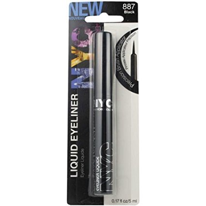 New York Color Liquid Eyeliner, Black [887A] 0.17 oz