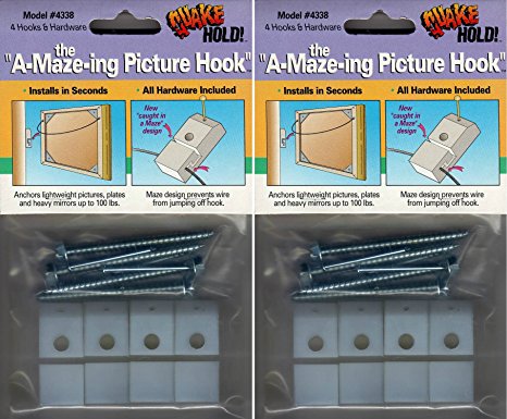 Quakehold! 4338 the A-Maze-ing Picture Hook (2-Pack)