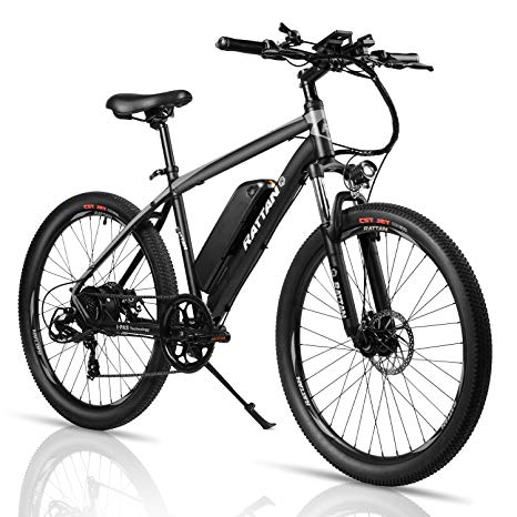 Rattan 26 Inch Mountain Electric Bicycle 36V/10.4AH Removable Lithium-ion Battery Electric Bike for Adult Smart IPAS Assisted System 350W E-Bike Shinamo 7 Speed Shifter