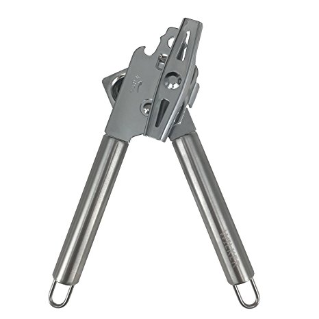 Manual Can Opener & Ergonomic handles-Ultra Sharp Cutting wheel-Large Non-Slip Handle