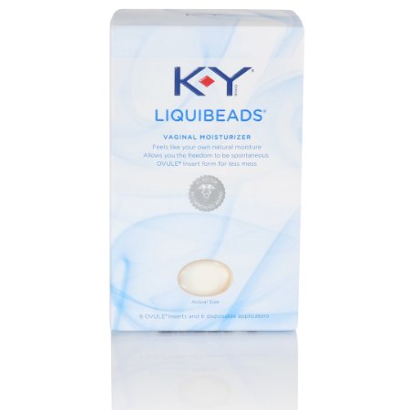 K-Y Liquibeads Feminine Vaginal Moisturizer Liquid Beads Ovule Inserts 6 Count