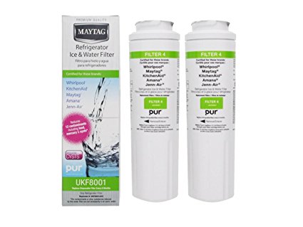 2-pack Whirlpool Maytag UKF8001 Pur 4396395 Refrigerator Water Filter by UNB