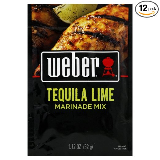 Weber Grill Tequila Lime Marinade, 1.12-Ounce (Pack of 12)