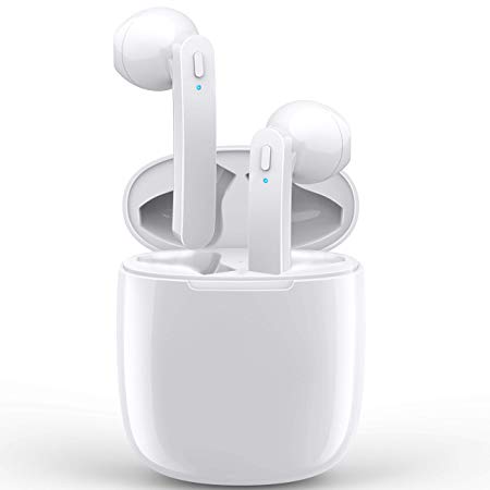 Wireless Bluetooth Earbuds 5.0 in-Ear JECOO Sports Headphones Stereo Sound Sweatproof Earphones with Charging Case Compatible for Airpods/iOS/Andriod