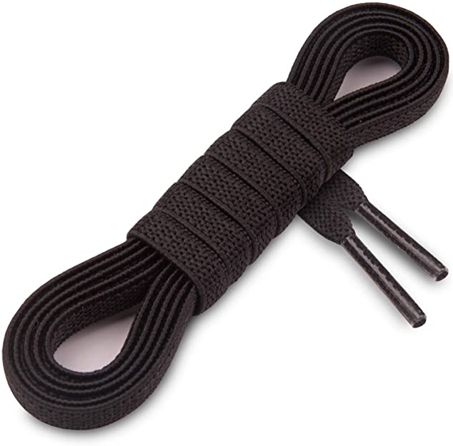 Miscly Flat Elastic Shoelaces [1 Pair] Flat Stretch Shoe Laces