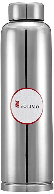 Solimo Regal Stainless Steel Fridge Bottle, 900 ml, Set of 1