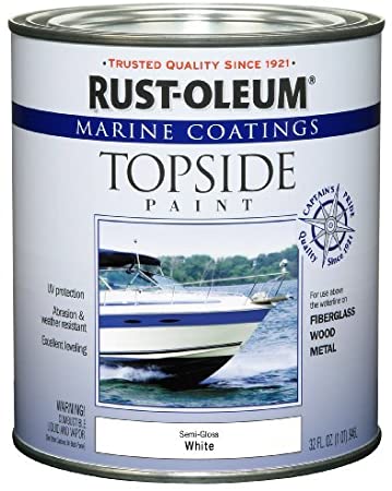 Rust-Oleum 207000 Marine Topside Paint, Semi-Gloss White, 1-Quart by Rust-Oleum