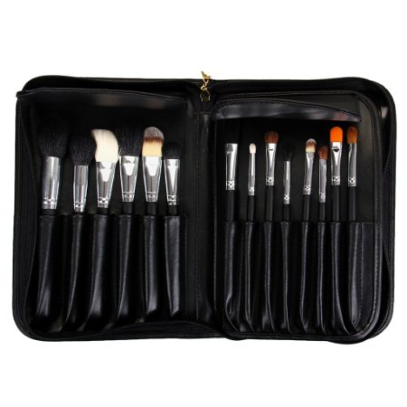 Ovonni 29pcs Professional High Quality Goat Hair Makeup Brush Set with Case