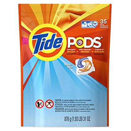 Tide PODS Ocean Mist HE Turbo Laundry Detergent Pacs 35-load Bag