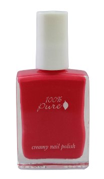 100% Pure: Creamy Nail Polish: Juice, .5 oz, All Natural, Organic Formula which is Free of the Common Carcinogens In Most Nail Polish, High Detail, Pure Finish