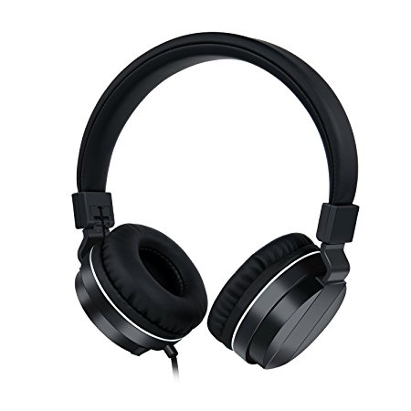 Gorsun High Performance Over Ear Headphones 3.5mm for Kids Teens Youth Adults Noise Isolation and Superior Sound, Pounding Bass, Crisp Highs, Comfortable, Durable and Stylish Construction, with Volume Control and In-Line Mic