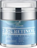 Art Naturals Enhanced Retinol Cream Moisturizer 25 with 20 Vitamin C and Hyaluronic Acid 1 oz - Best Anti Wrinkle Anti Aging Serum for Face and Sensitive Skin -Clinical Strength Organic Ingredients