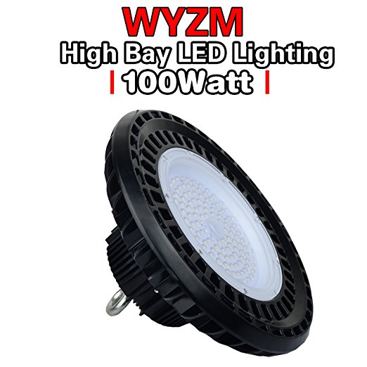 WYZM 100W UL Proved UFO LED High Bay Light,Works from 110V to 277V,300W MH Bulb Replacement,for Warehouse, Industrial, Factory, Commercial Usage