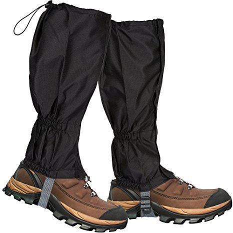 Lictin 1 Pair Hiking Gaiters Leg Gaiters Snow Gaiters Mountain Snow Legging Gaiters Lightweight Hiking Gaiters Waterproof Windproof Durable Gaiters Outdoor Walking Climbing Legging Gaiter