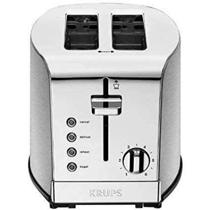 KRUPS Stainless Steel Toaster KH734D50 (2 Slice)