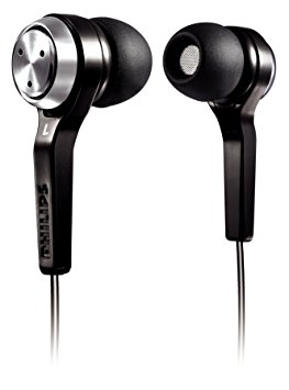 Philips In-Ear Headphones SHE8500 (Black) - Ergonomic Earbuds with Noise Isolation