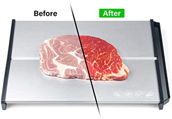 APAFISH Quick Food Defrosting Tray Meat Defrosting Tray, Frozen Food Thawing Plate Defrost Meat/Frozen Food Quickly