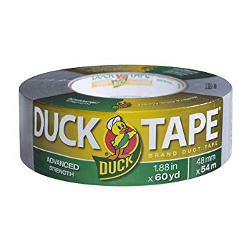 Duck Brand 394471 Advanced Strength Duct Tape, 1.88 Inches by 60 Yards, Single Roll, Silver
