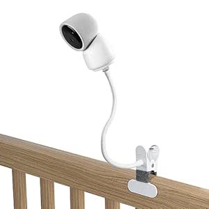 Clip Mount for Arenti Baby Monitor Without Tools or Wall Damage (White)