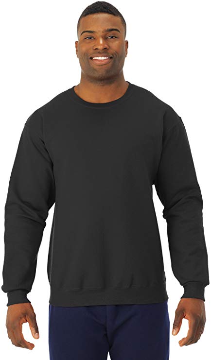 Jerzees Men's Pill Resistant Long Sleeve Crewneck Sweatshirt