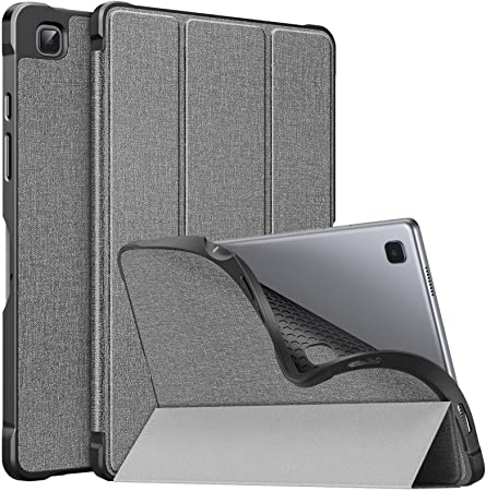 MoKo Case Fits Samsung Galaxy Tab A7 10.4 Inch 2020 Model (SM-T500/505/507), Lightweight Slim PU Tablet Case Shockproof TPU Back Shell Trifold Stand Cover with Auto Wake/Sleep, Gray