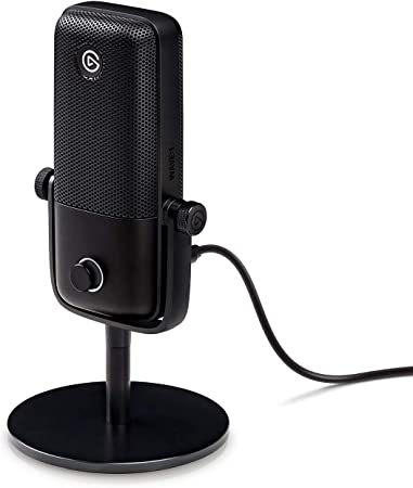 Elgato Wave:1 Premium USB Condenser Microphone and Digital Mixing Solution, Anti-Clipping Technology, TactileMute, Streaming and Podcasting