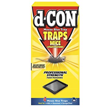 d-CON Rodenticide Rodent Mouse Glue Traps, 4 ct(Pack of 12)