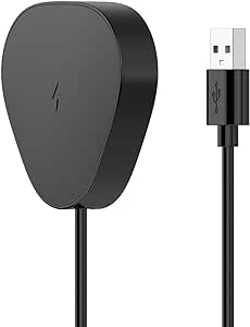 Wireless Charger for Sonos Roam, Magnetic Charging Base Dock with 4.9ft Cable Cord for Sonos Roam SL Bluetooth Speaker (Black)
