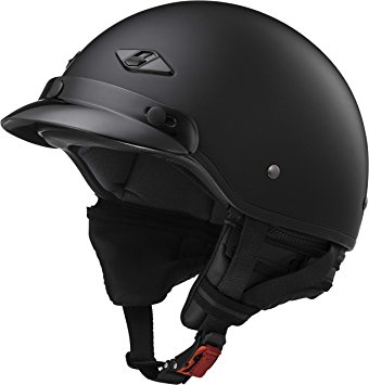 LS2 Helmets Unisex-Adult Half-Size-Helmet-Style Bagger Helmet (Matt Black, X-Large)