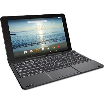 RCA Viking Pro 10 2-in-1 Tablet 32GB Quad Core Charcoal Laptop Computer with Touchscreen and Detachable Keyboard Google Android 50 Lollipop