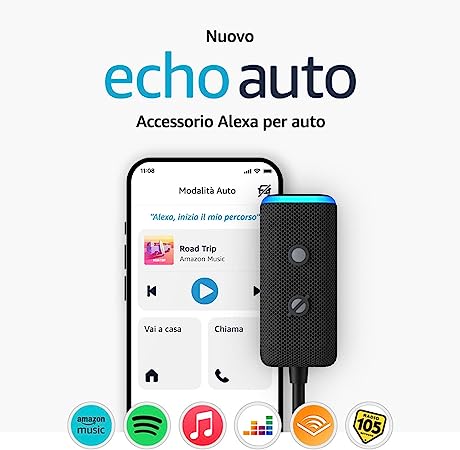 Nuovo Echo Auto (2ª gen.) | Porta Alexa in auto con te