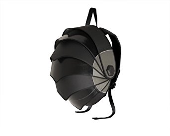 Cyclus Pangolin Backpack made of reused tyre inner tubes, Black / Grey inner lining