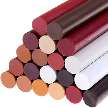 LIGONG 20Pcs Repair Touch-Up Crayon Kit Wood Furniture, Floor Filler Repair Stick Repair Wax Crayon Scratch Patch Paint Pens Sticks