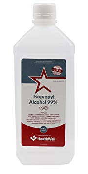 Healthstar 99% 32oz Isopropyl Rubbing Alcohol – Cleans, Disinfects, Relieves Muscle Pain - Made in USA (32oz)