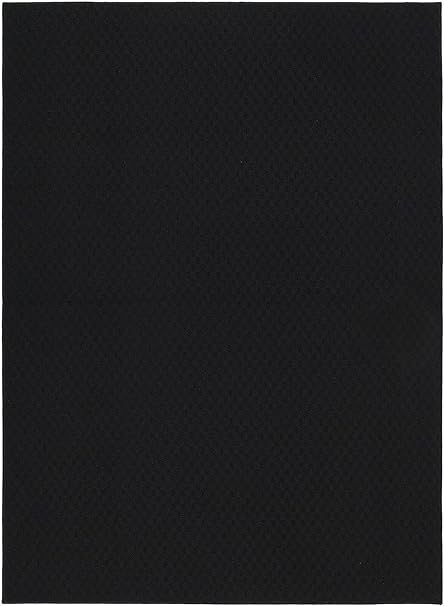 Garland Rug Town Square 4-Feet by 6-Feet Area Rug Black